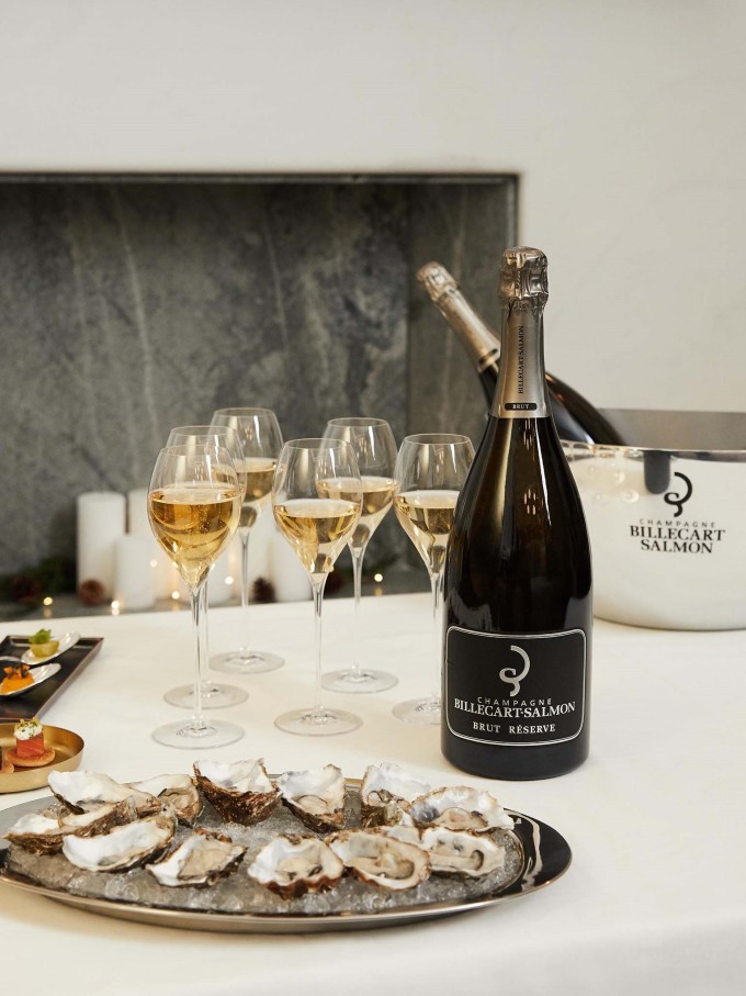 Champagne và hàu sống là sự kết hợp được nhiều chuyên gia ẩm thực đánh giá cao. Ảnh: Champagne Billecart Salmon
