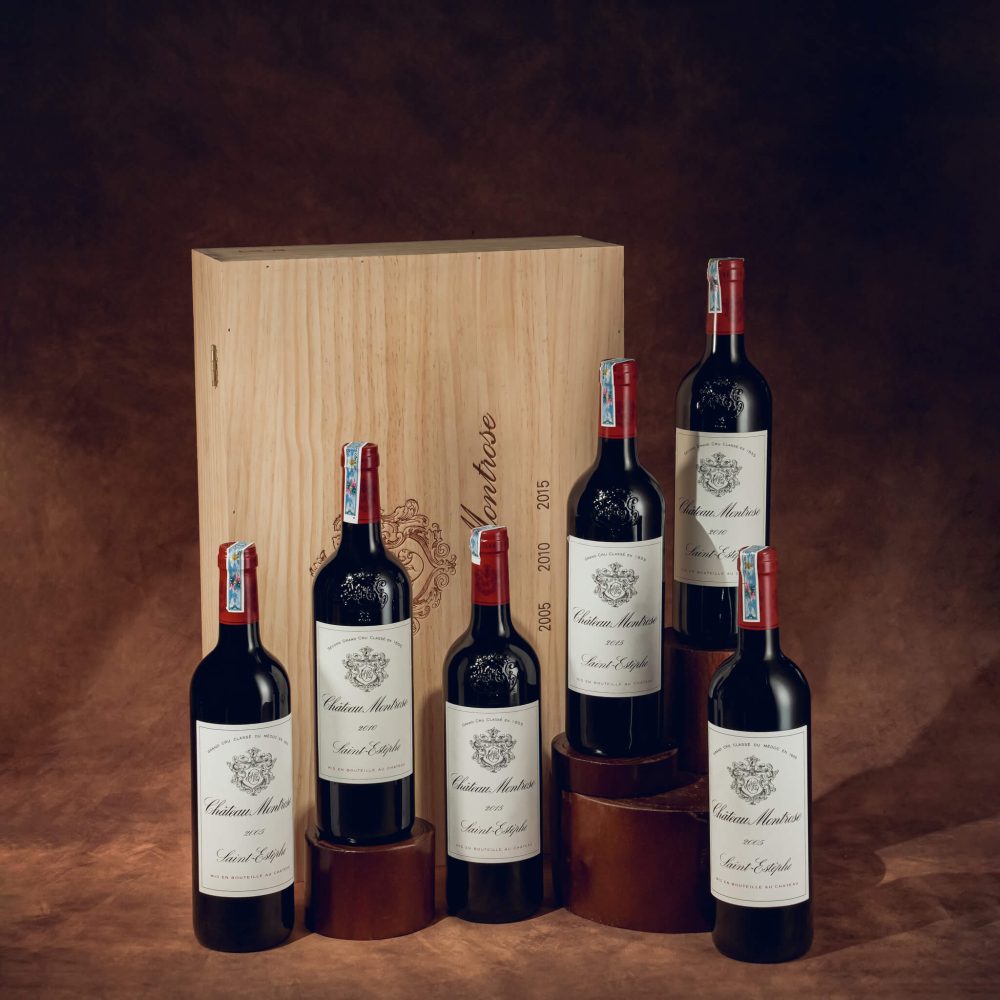 Bộ sưu tập quà tặng 6 chai 750ml Château Montrose 2005, 2010, 2015