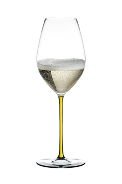 Ly Riedel Fatto A Mano Champagne Wine Glass Yello RQ