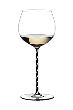 Ly Riedel FATTO A MANO OAKED CHARDONNAY BLACK AND WHITE TWISTED