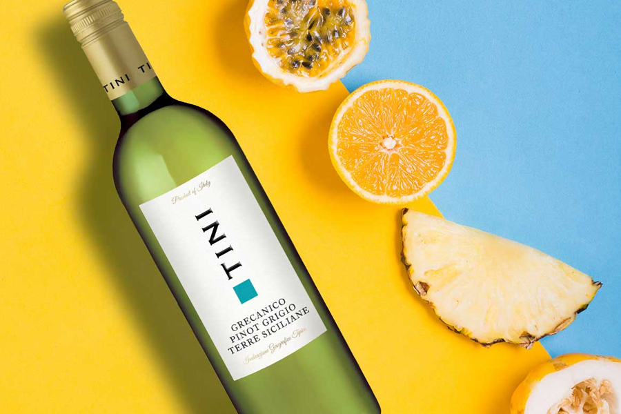 Rượu vang trắng giá cực tốt Tini Grecanico Pinot Grigio Terre Siciliane