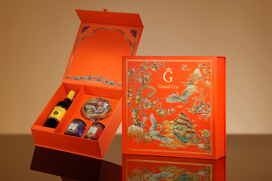 Quà tặng Trung thu cao cấp 2025 - Hộp quà tặng rượu vang đỏ Comte de Dauzac