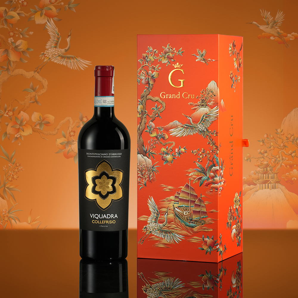 Hộp Quà Tặng Tết Thuận Buồm Xuôi Gió Collefrisio Viquadra (1 chai)