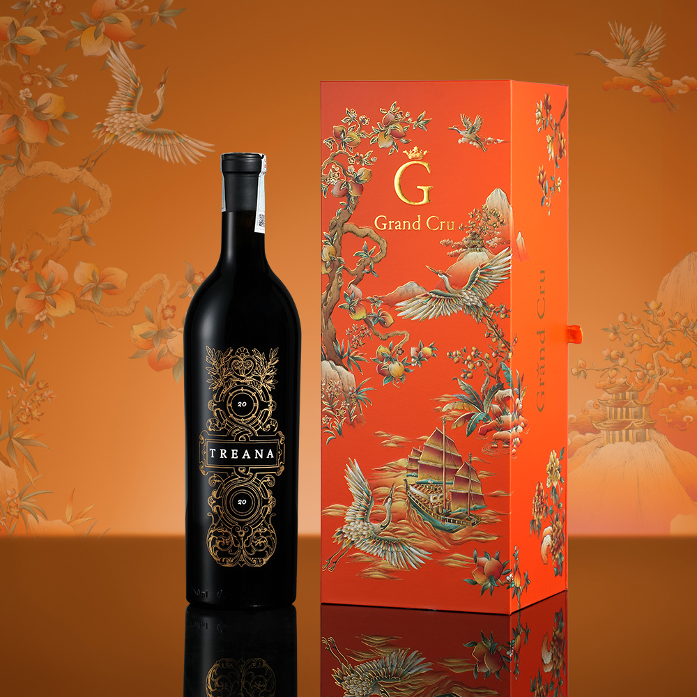 Hộp Quà Tặng Tết Thuận Buồm Xuôi Gió Treana Red (1 chai)