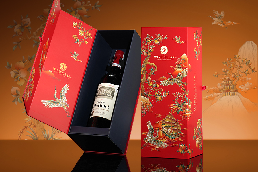 Hộp quà tặng 1 chai rượu vang Château Martinet