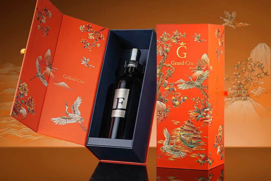 Hộp quà 1 chai rượu vang F Negroamaro