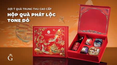 Gợi Ý Quà Trung Thu Cao Cấp - Hộp Quà Phát Lộc Tone Đỏ