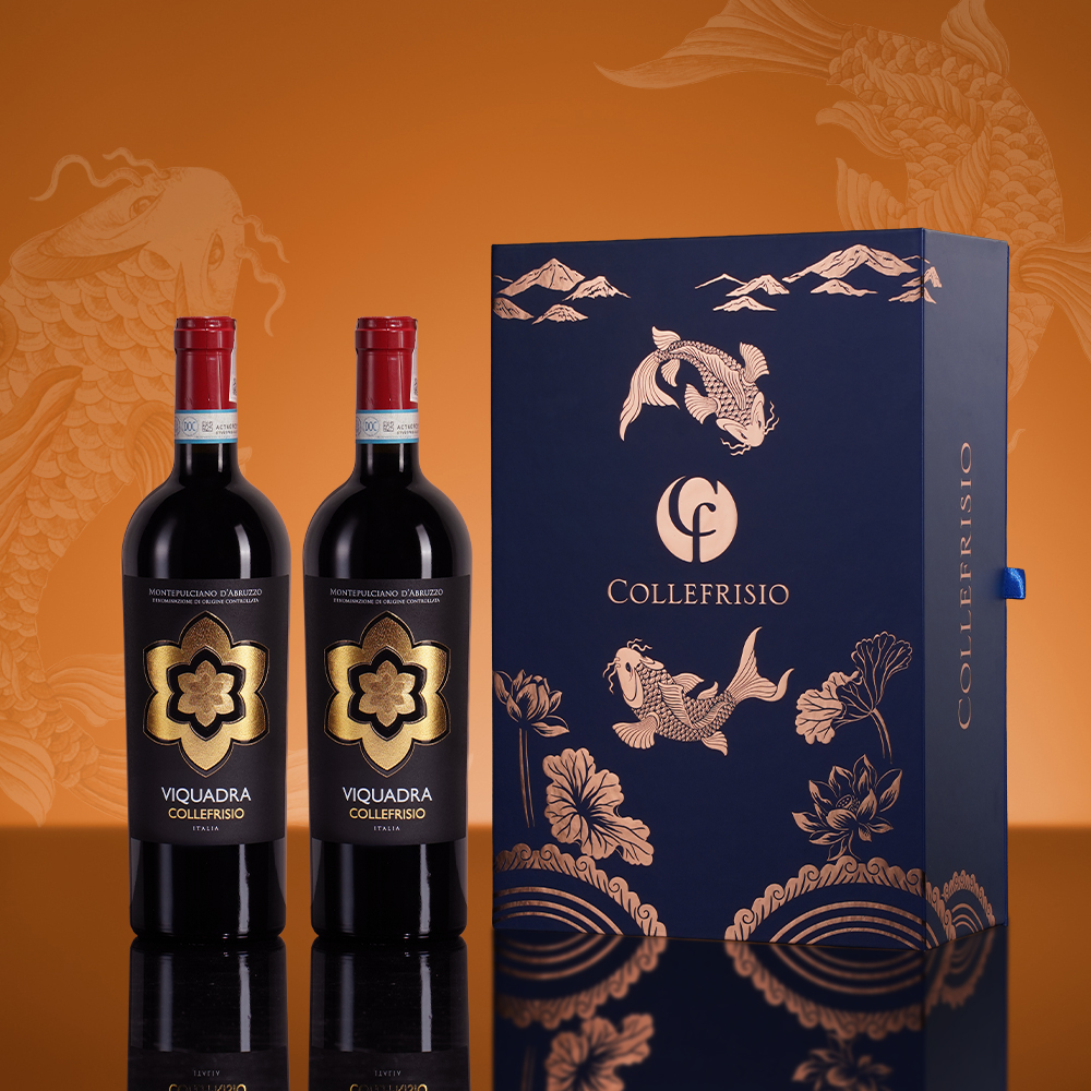 Hộp Quà Tặng CF Collefrisio Viquadra Montepulciano d'Abruzzo (2 chai)