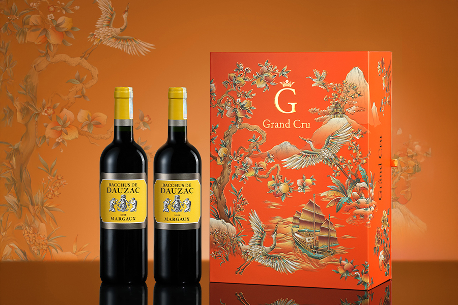 Hộp Quà Tặng 02 Chai Rượu Vang Bacchus De Dauzac 