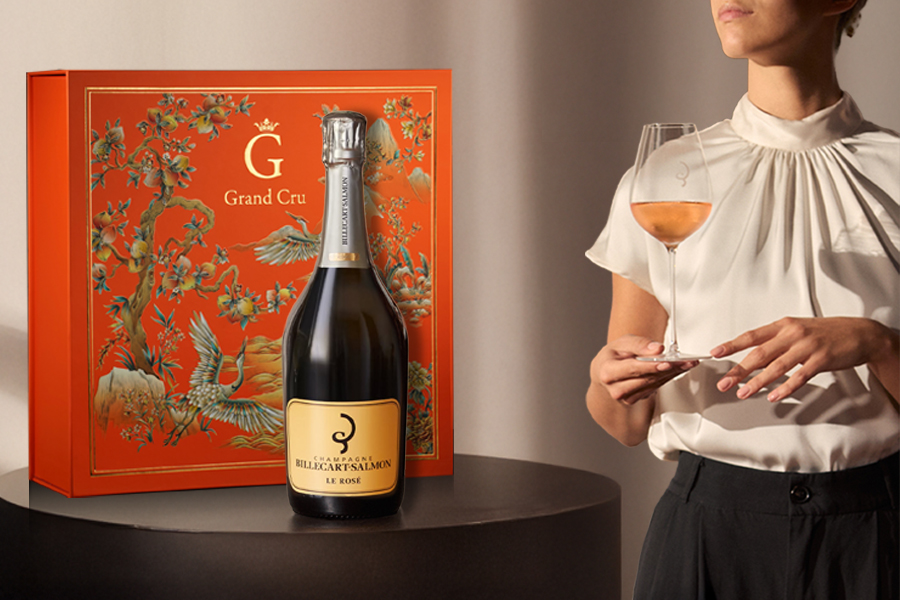 Champagne Billecart-Salmon Brut Rosé - Quà tết biếu sếp nữ năng động, tươi mới