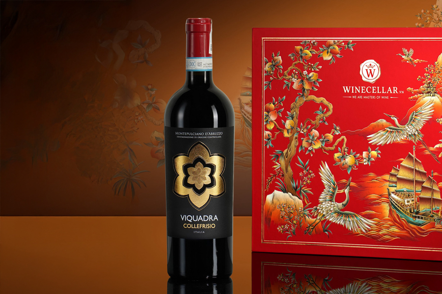Chai vang đỏ CF Collefrisio Viquadra Montepulchiano D’Abruzzo - Quà tặng sếp nữ ngày tết thanh lịch, tinh tế